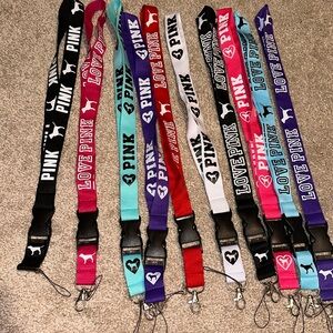 10 lanyards “pink”
